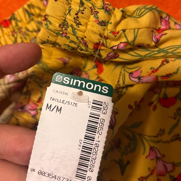 Vero Moda boho yellow, green and red floral ruffled mini skirt NWT - Picture 7 of 9